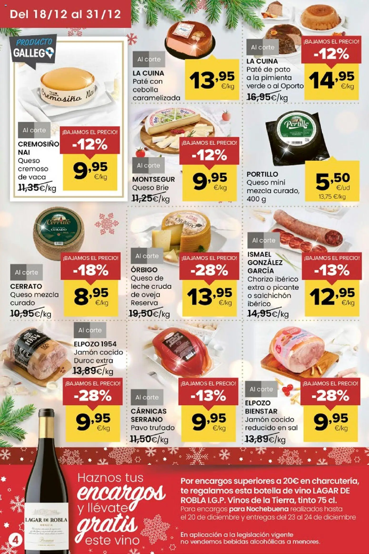 Eroski - Miramos por ti │ válido desde el 18.12.2025 | Página: 4 | Productos: Queso, Jamón cocido, Paté, Té
