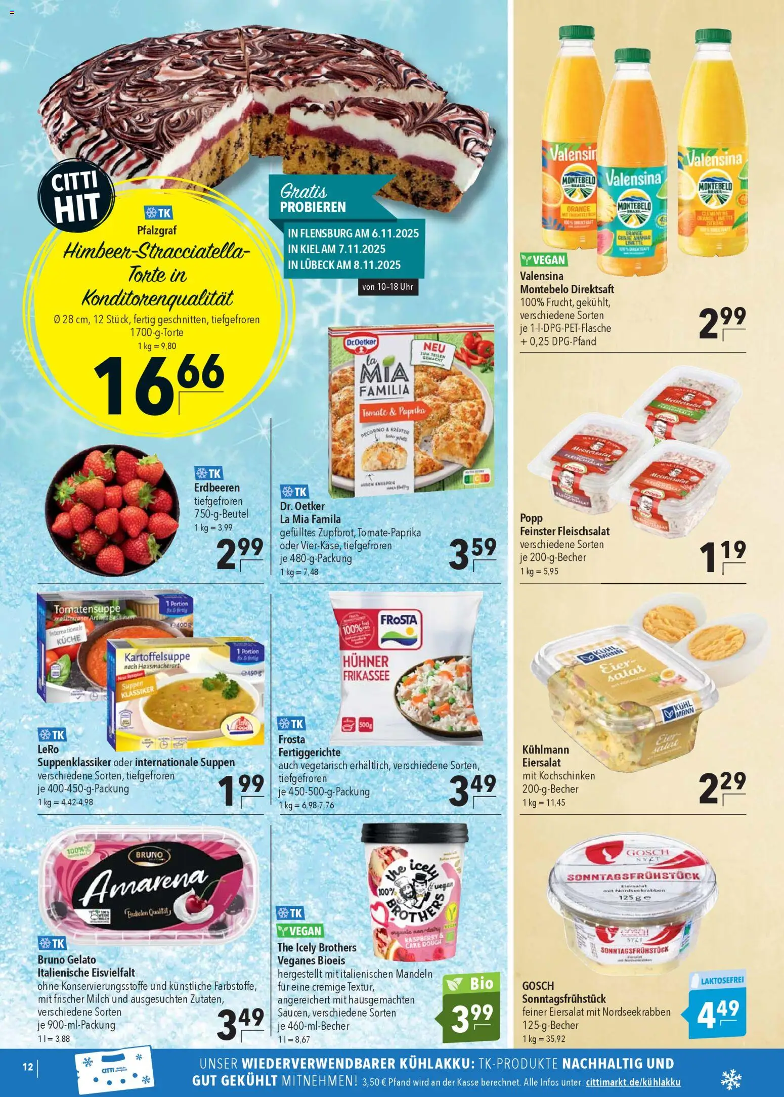 CITTI Markt Prospekt 	 – gültig ab 05.11.2025 | Seite: 12 | Produkte: Eier, Paprika, Fertiggerichte, Limette