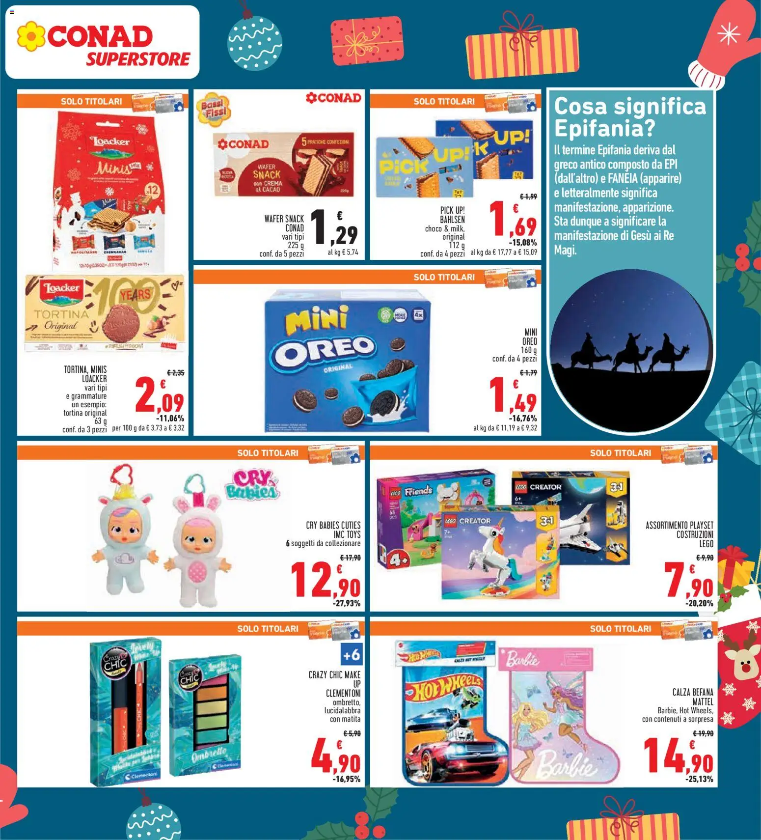 Volantino Conad del 27.12.2025 | Pagina: 17 | Prodotti: Lucidalabbra, Crema, Ombrello, Cacao