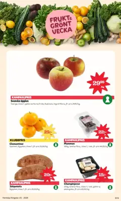 Sötpotatis, Egypten, klass 1, jfr-pris 20,00/kg - Förhandsvisning av reklamblad från butik Hemköp aktuell från 16.03.2026 | Sida: 4