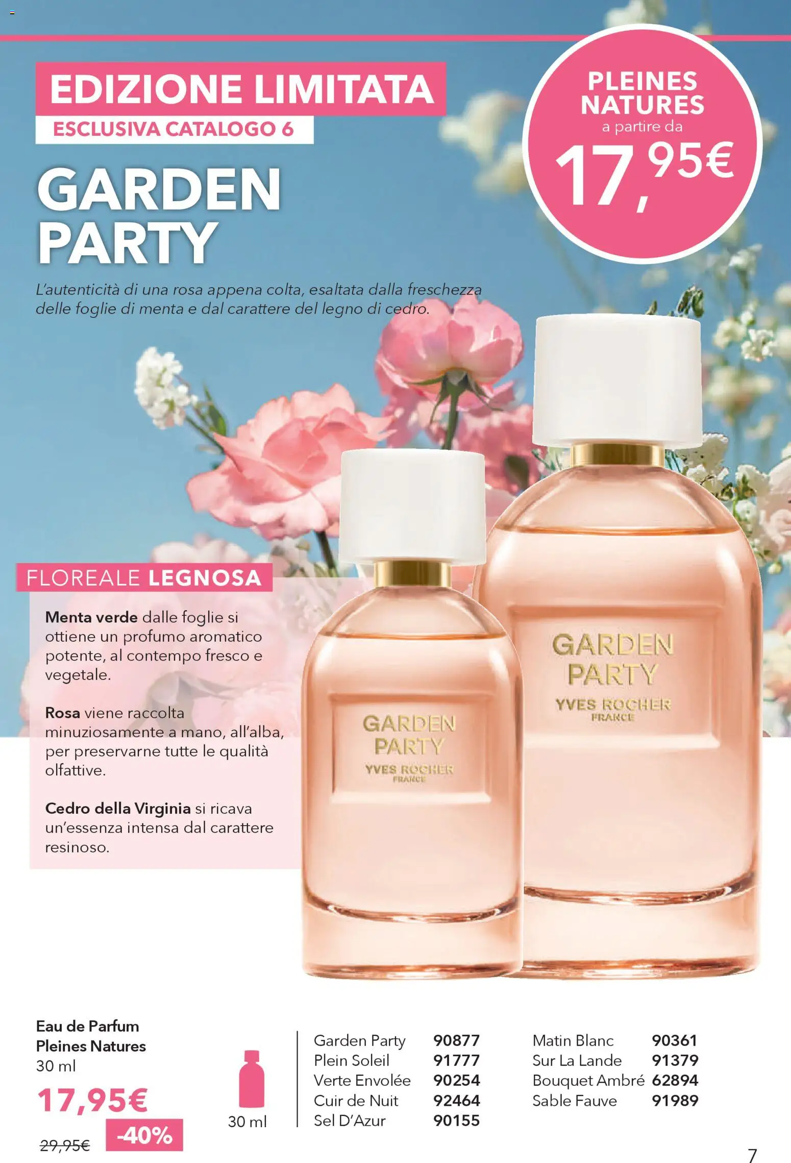 Volantino Yves Rocher del 23.04.2026 | Pagina: 7 | Prodotti: Menta, Profumo