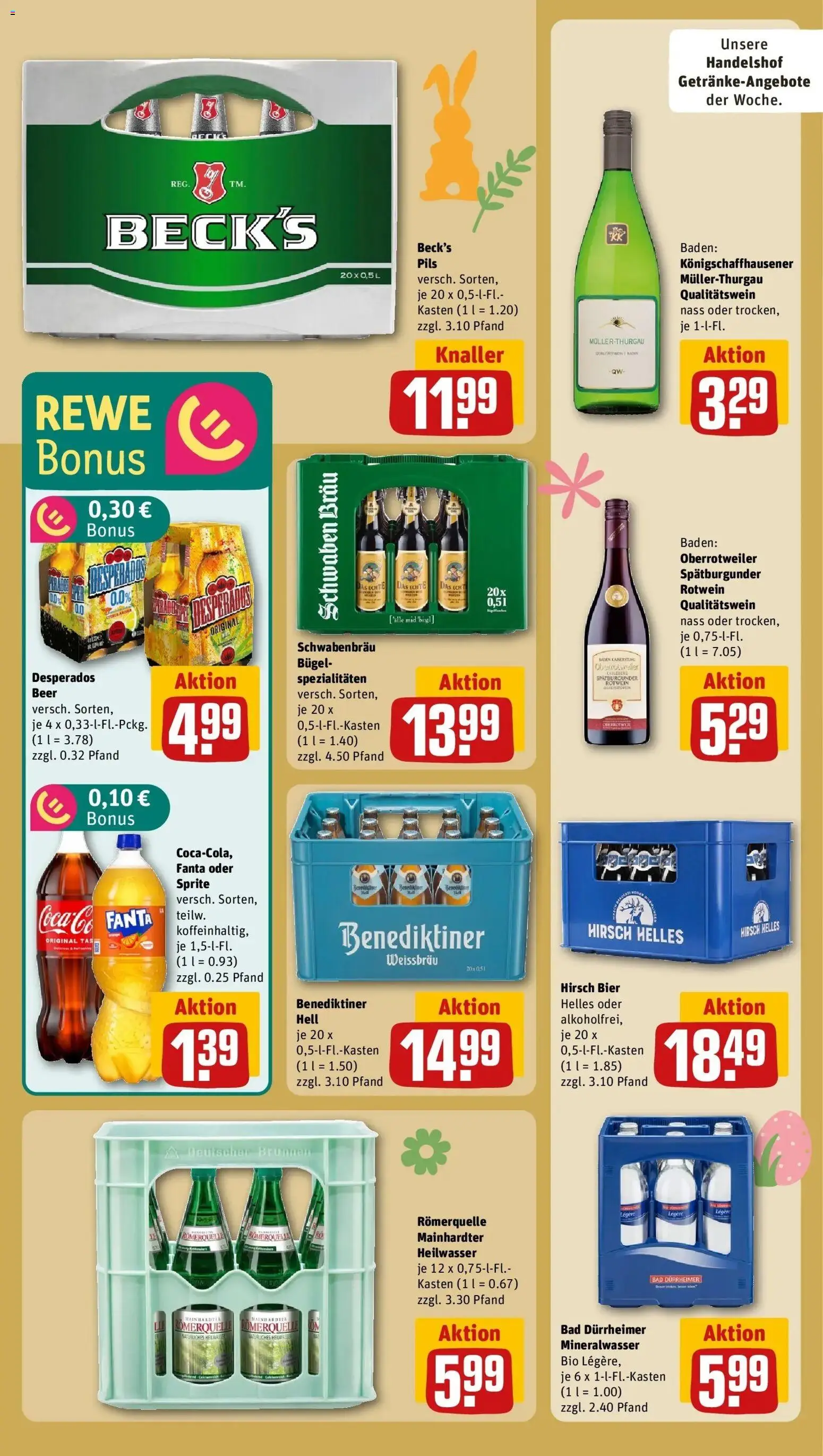 Rewe Prospekt Konstanz	 – gültig ab 15.03.2026 | Seite: 22 | Produkte: Fanta, Bier, Rotwein, Bad