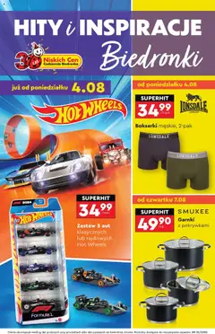 Pogląd oferty "Biedronka gazetka - Hity i inspiracje" - ważna od 04.08.2025