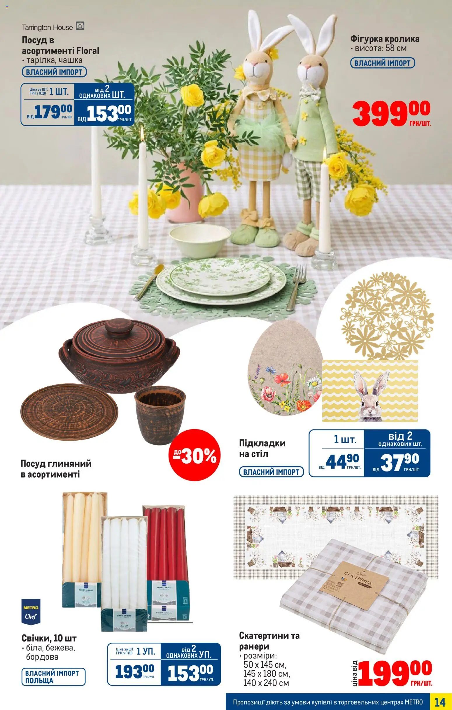 Metro Kаталог - дійснийкції з 25.03.2026 | Сторінка: 14 | Товари: Стіл, Чашка