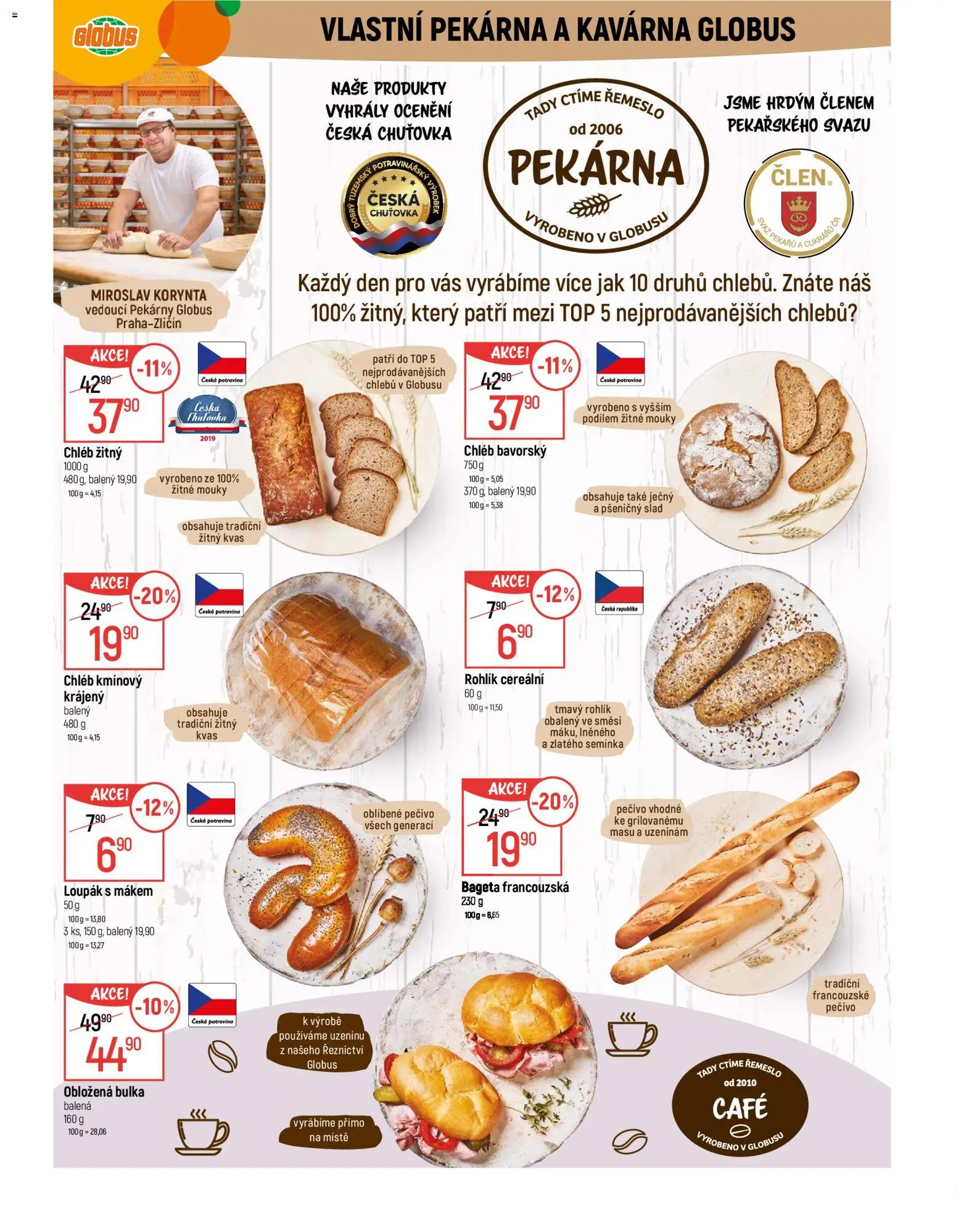 Globus leták - Praha Zličín od 04.02.2026 | Strana: 7 | Produkty: Globus, Rohlík, Pečivo, Pekárna