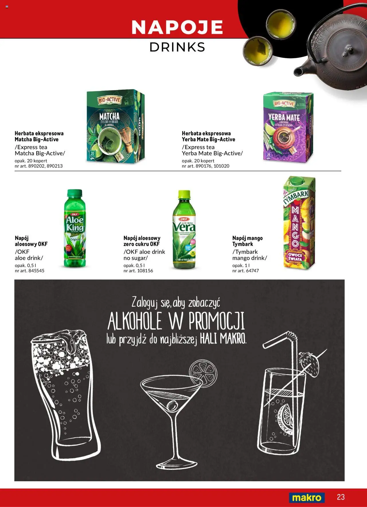 Makro Gazetka - Azja Smaki orientu od 22.02.2024 | Strona: 23 | Produkty: Mango, Limonka, Herbata, Owoce