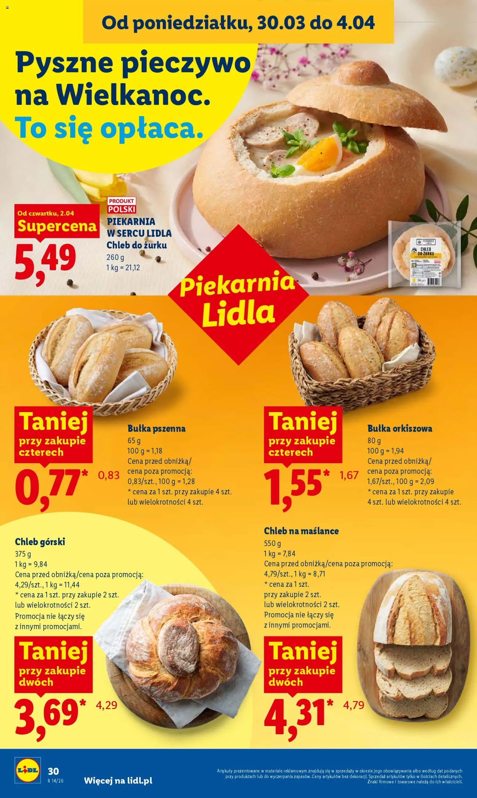 Lidl Polsko leták od 02.04.2026 | Strana: 32 | Produkty: Chléb