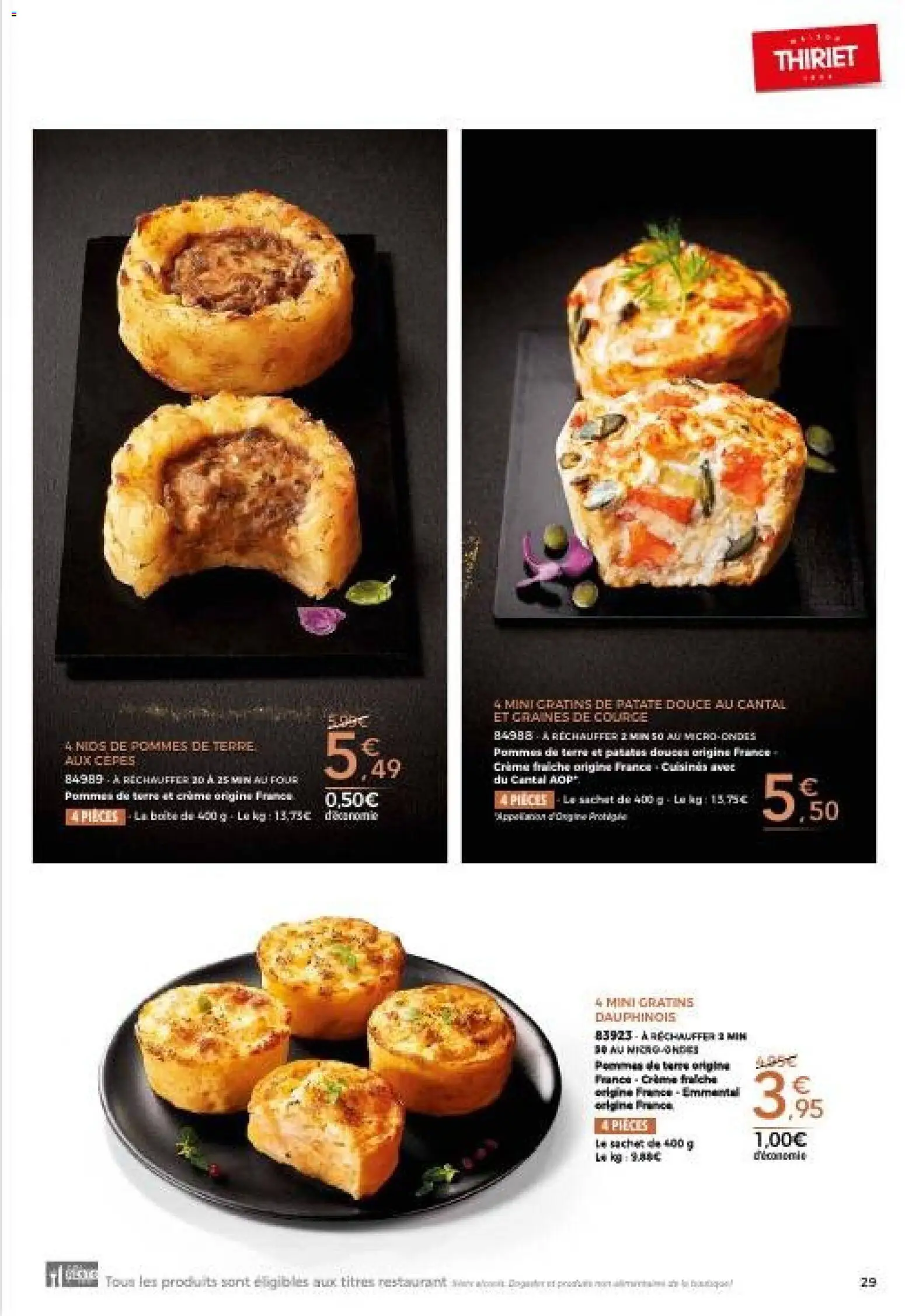 {H1} | Page: 29 | Produits: Four, Patate douce, Pommes, Crème