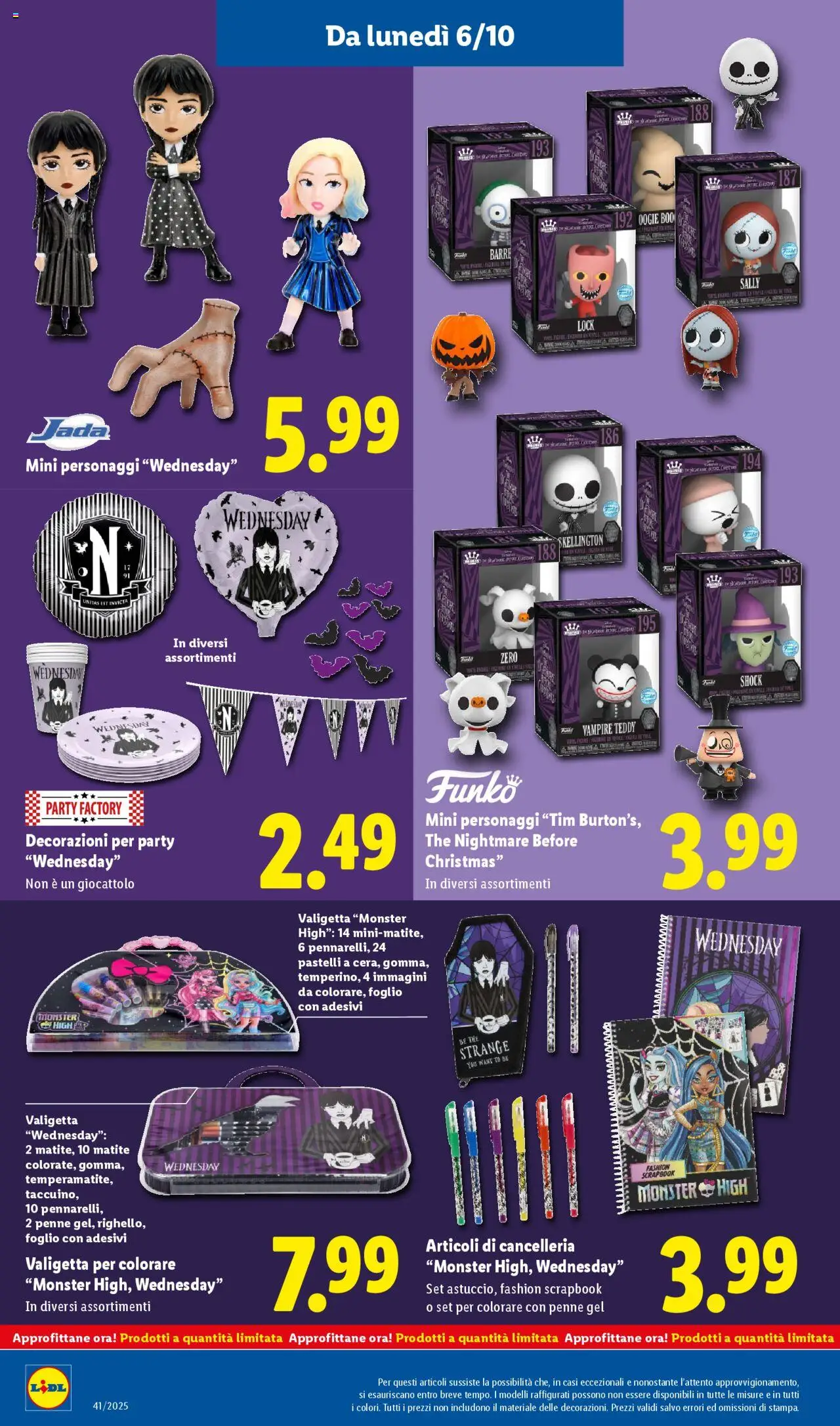 Volantino Lidl del 06.10.2025 | Pagina: 29 | Prodotti: Pastelli, Penne, Valigetta, Decorazioni