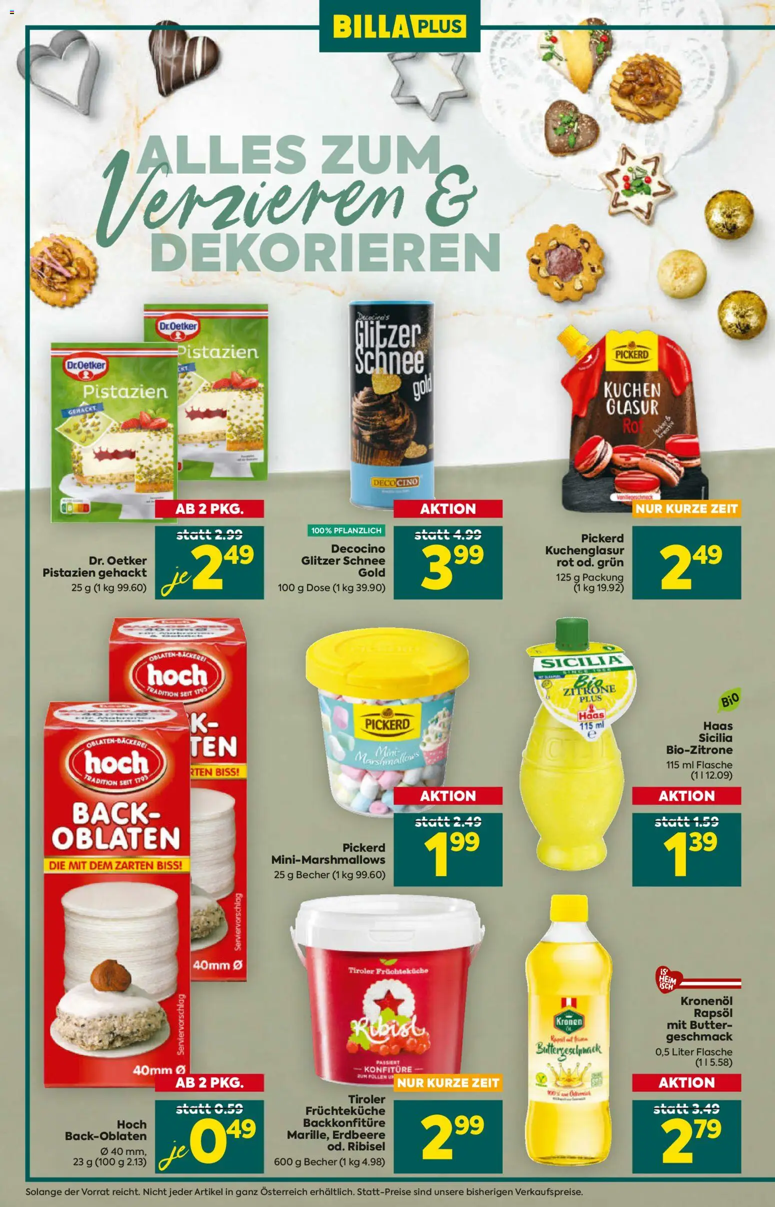 Billa Plus - Alles Rund Ums  Backen gültig ab 23.10.2025 | Seite: 4 | Produkte: Butter