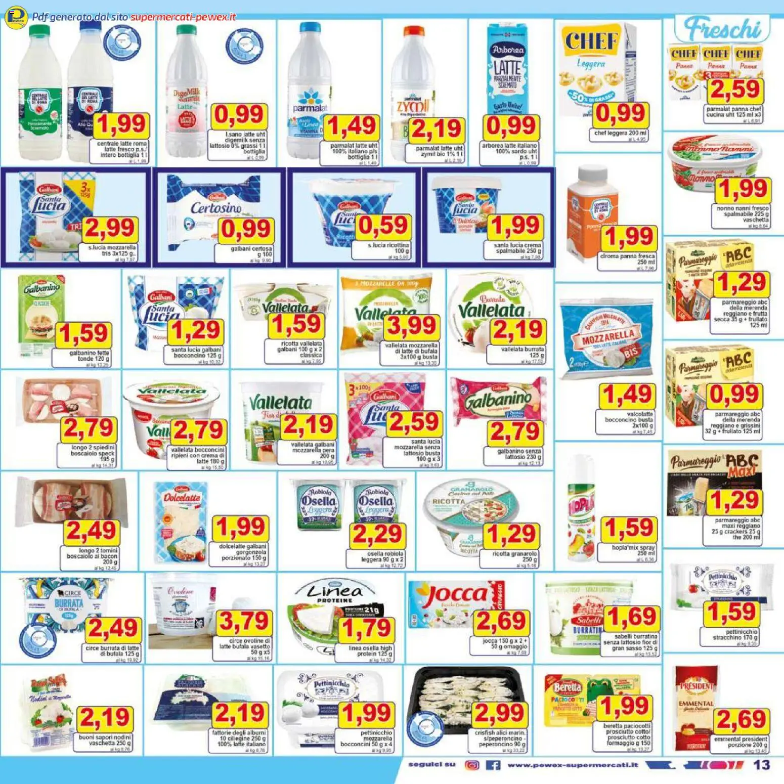 Volantino Pewex del 27.11.2025 | Pagina: 13 | Prodotti: Speck, Crema, Formaggio, Pera