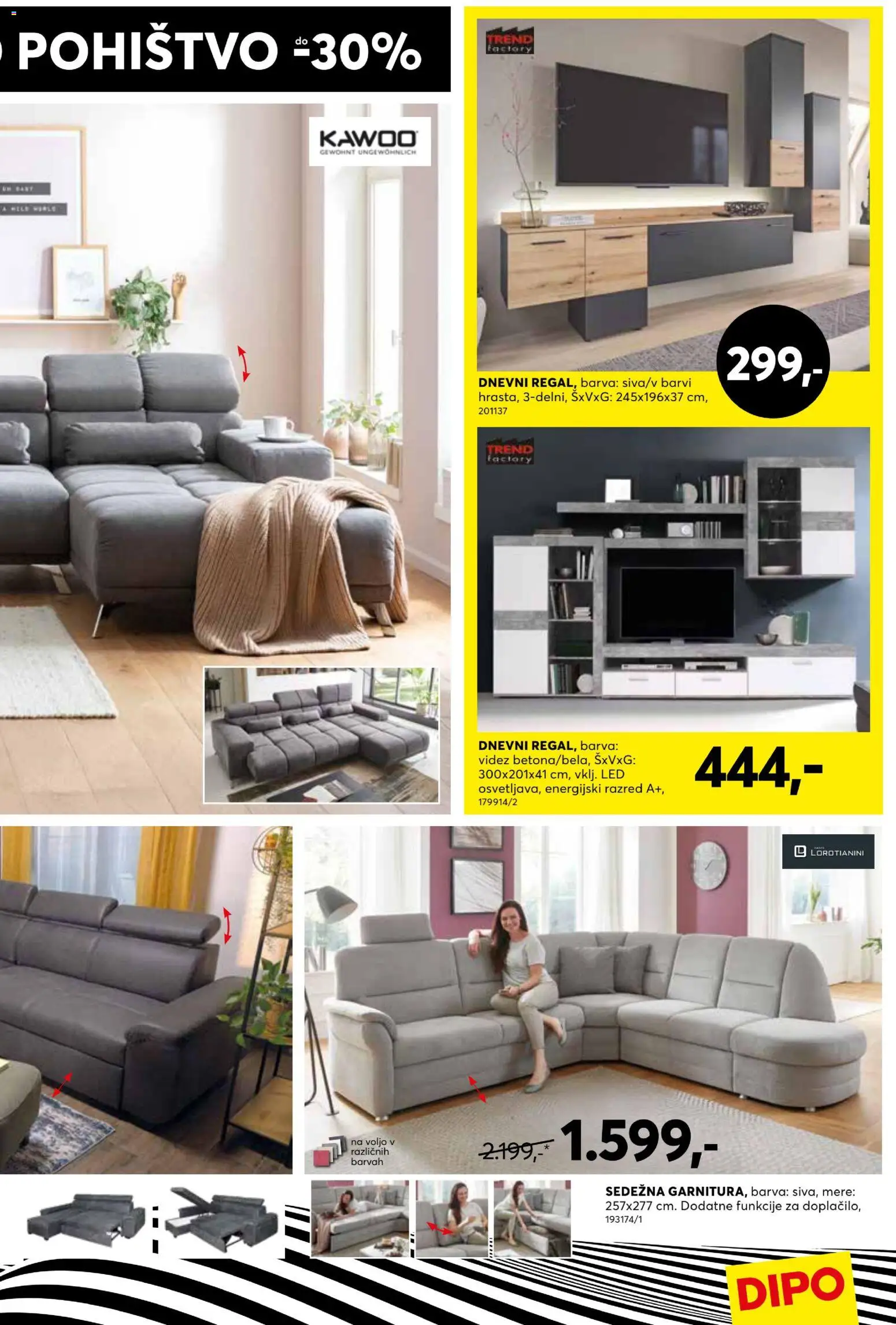 Novi Dipo katalog ponudbe – veljaven od 28.01.2026 | Stran: 15 | Izdelki: Pohištvo, Barva