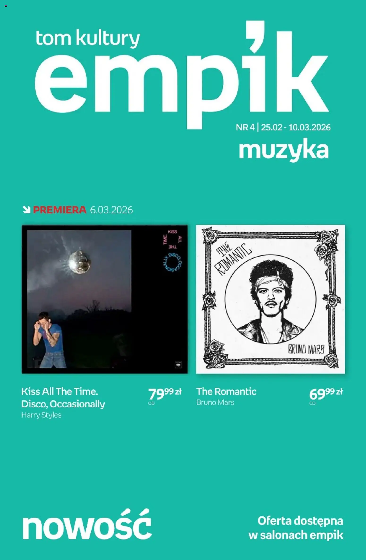Empik promocje - Tom kultury Muzyka od 25.02.2026 | Strona: 1