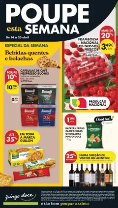 Pré-visualização BATATAS FRITAS CAMPONESAS ONDULADAS PINGO DOCE, 170g válido de 14.04.2026 | Página: 54