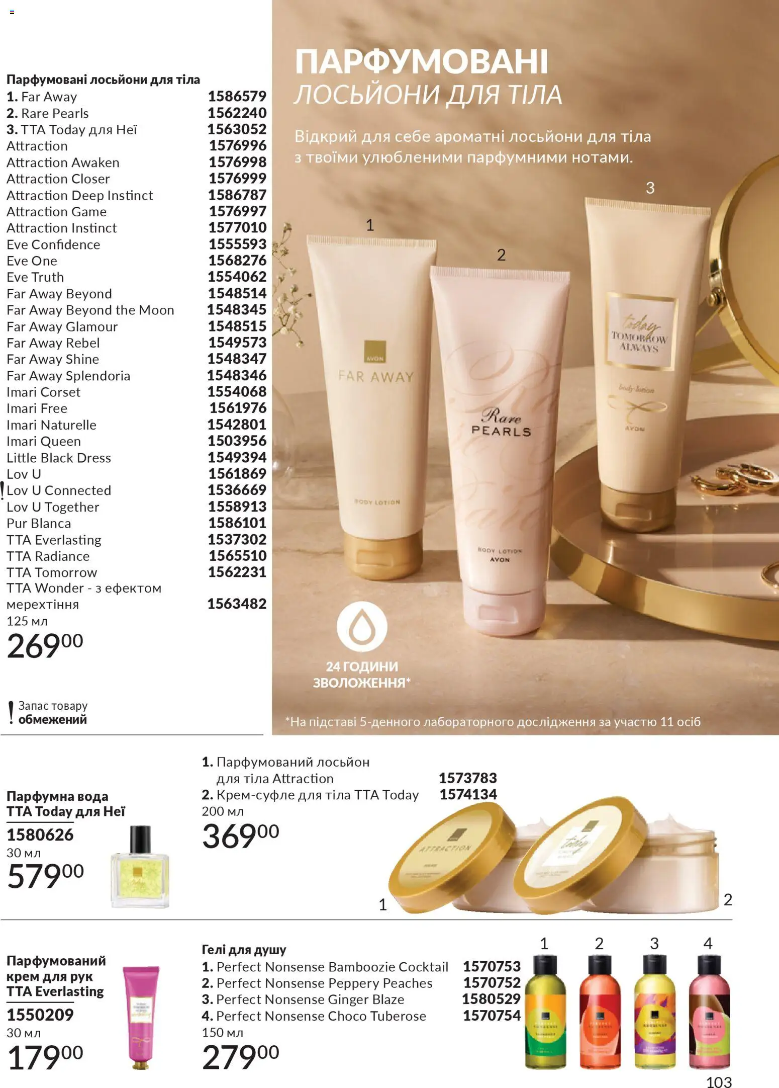 AVON Kаталог - дійснийкції з 01.02.2026 | Сторінка: 119 | Товари: Вода, Крем, Крем для рук, Лосьйон
