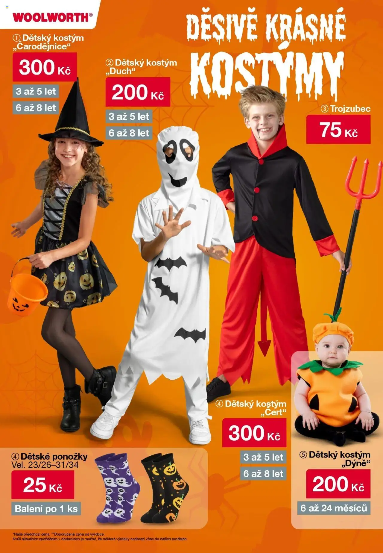 Woolworth leták od 10.10.2025 | Strana: 8 | Produkty: Ponožky, Kostýmy, Kostým