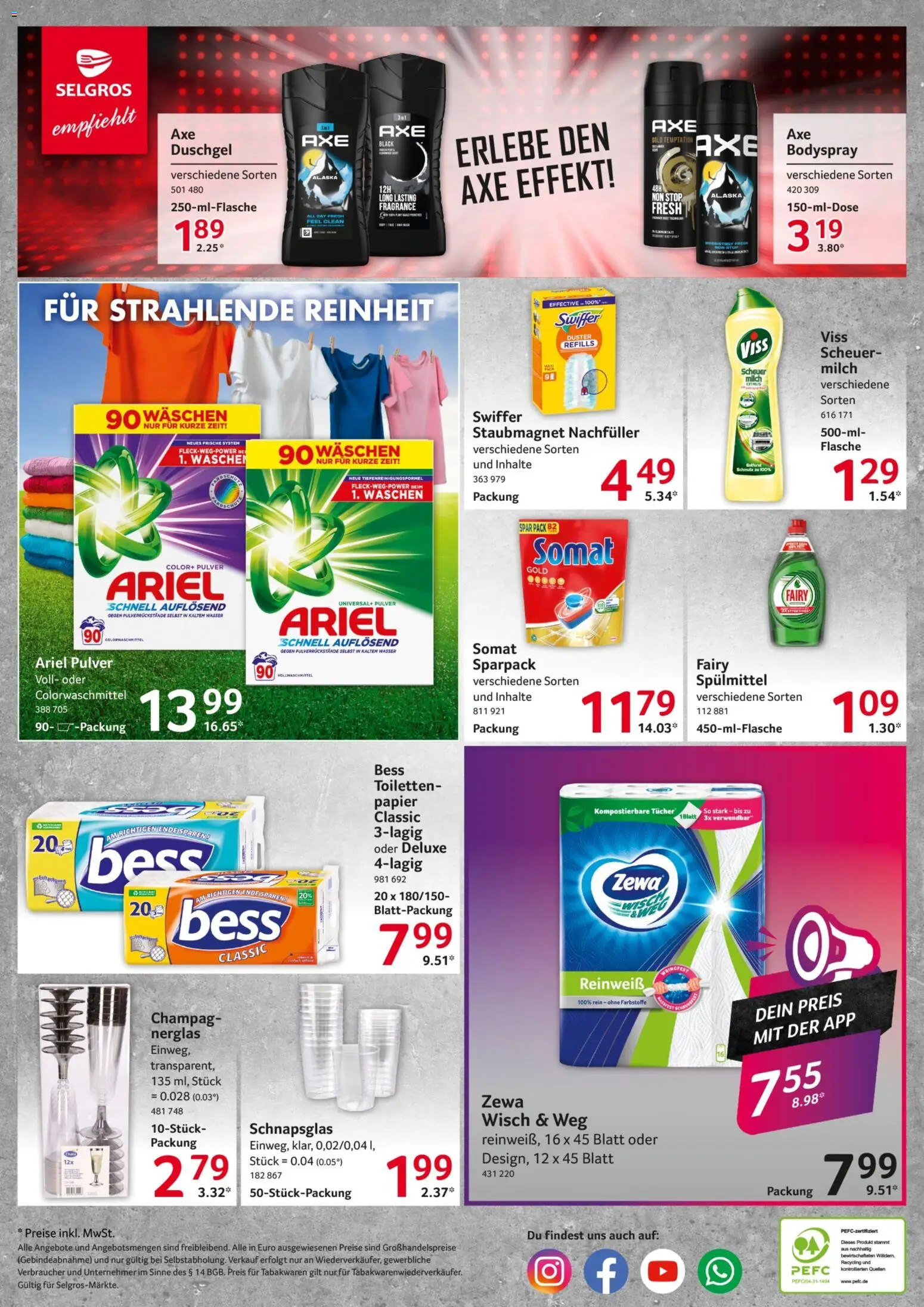 Selgros Prospekt 	 – gültig ab 11.12.2025 | Seite: 16 | Produkte: Ariel, Zewa, Axe, Swiffer