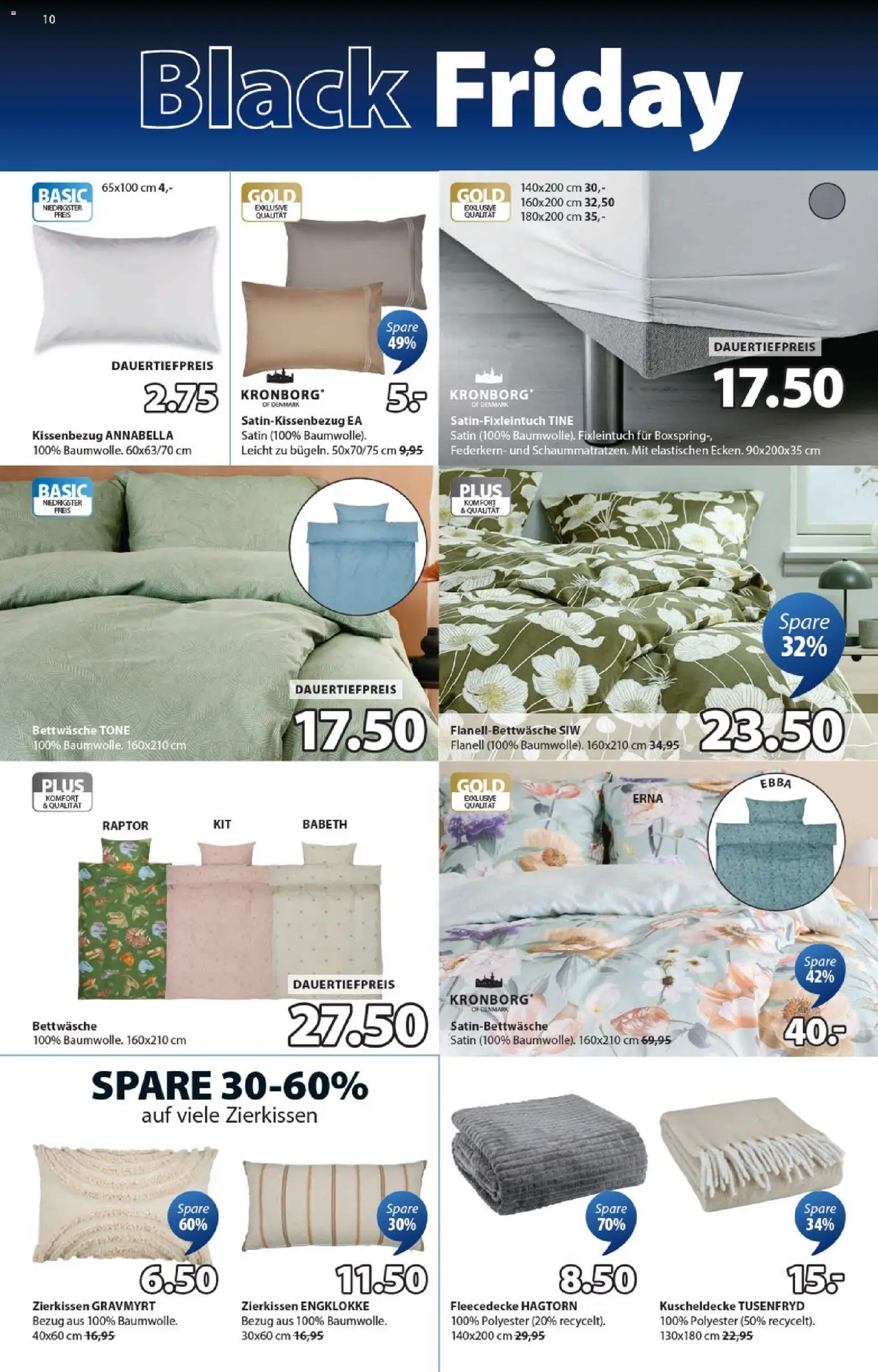 JYSK - Black Friday – gültig ab 18.11.2025 | Seite: 10 | Produkte: Bettwäsche