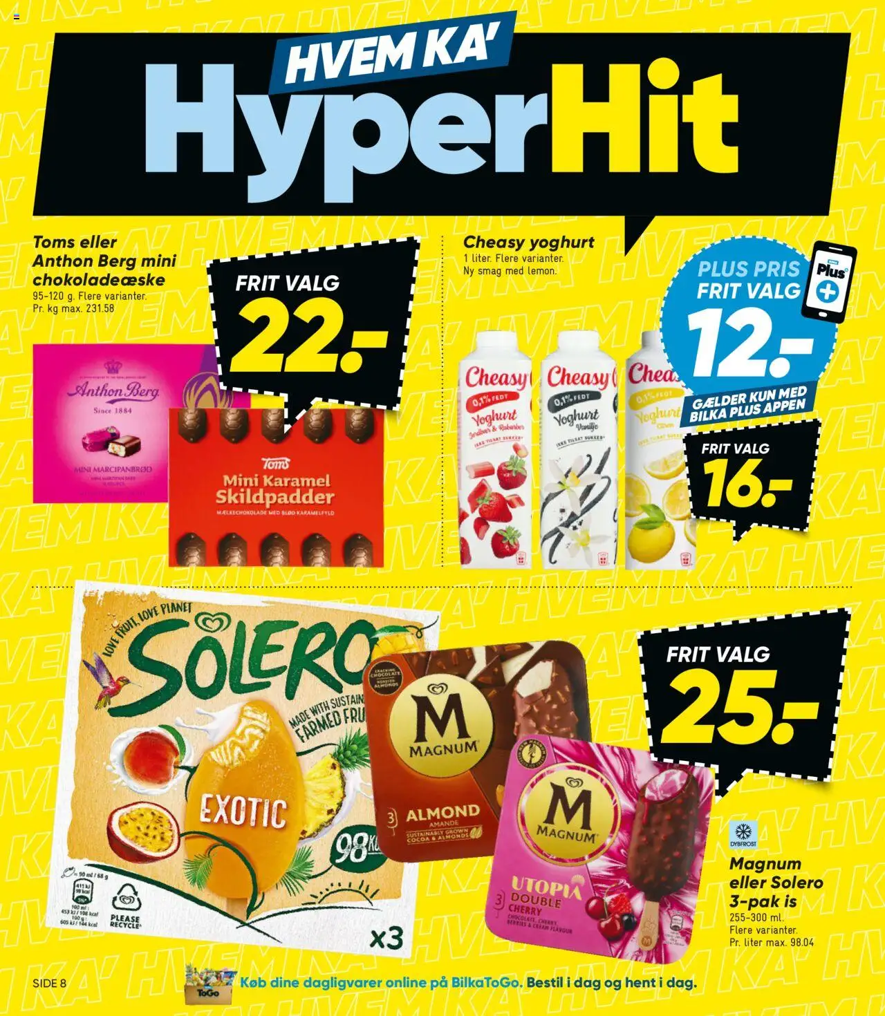 Bilka tilbudsavis – gyldig fra 12.09.2025 | Side: 8 | Produkter: Is, Marcipanbrød, Cherry, Vanilje