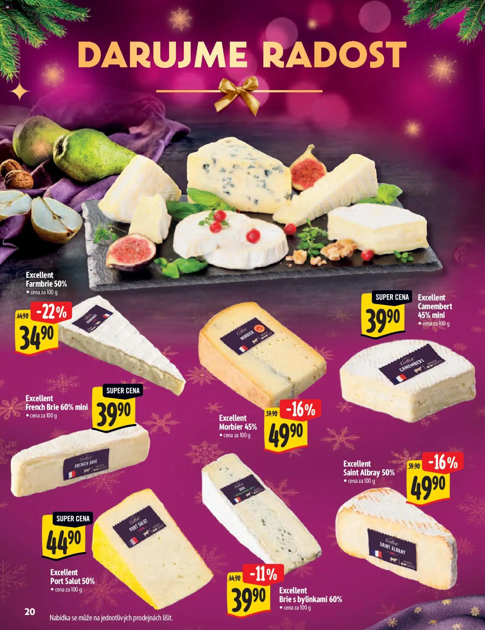 Albert katalog - Supermarket - Delikatesy od 03.12.2025 | Strana: 20 | Produkty: Brie, Camembert