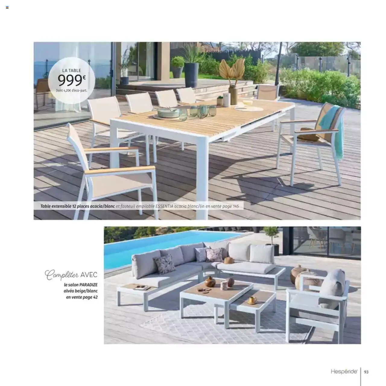  | Page: 93 | Produits: Table extensible, Fauteuil, Table