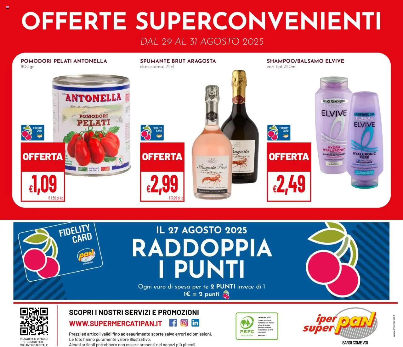 Volantino Pan del 21.08.2025 | Pagina: 28 | Prodotti: Shampoo, Tè, Pomodori, Spumante