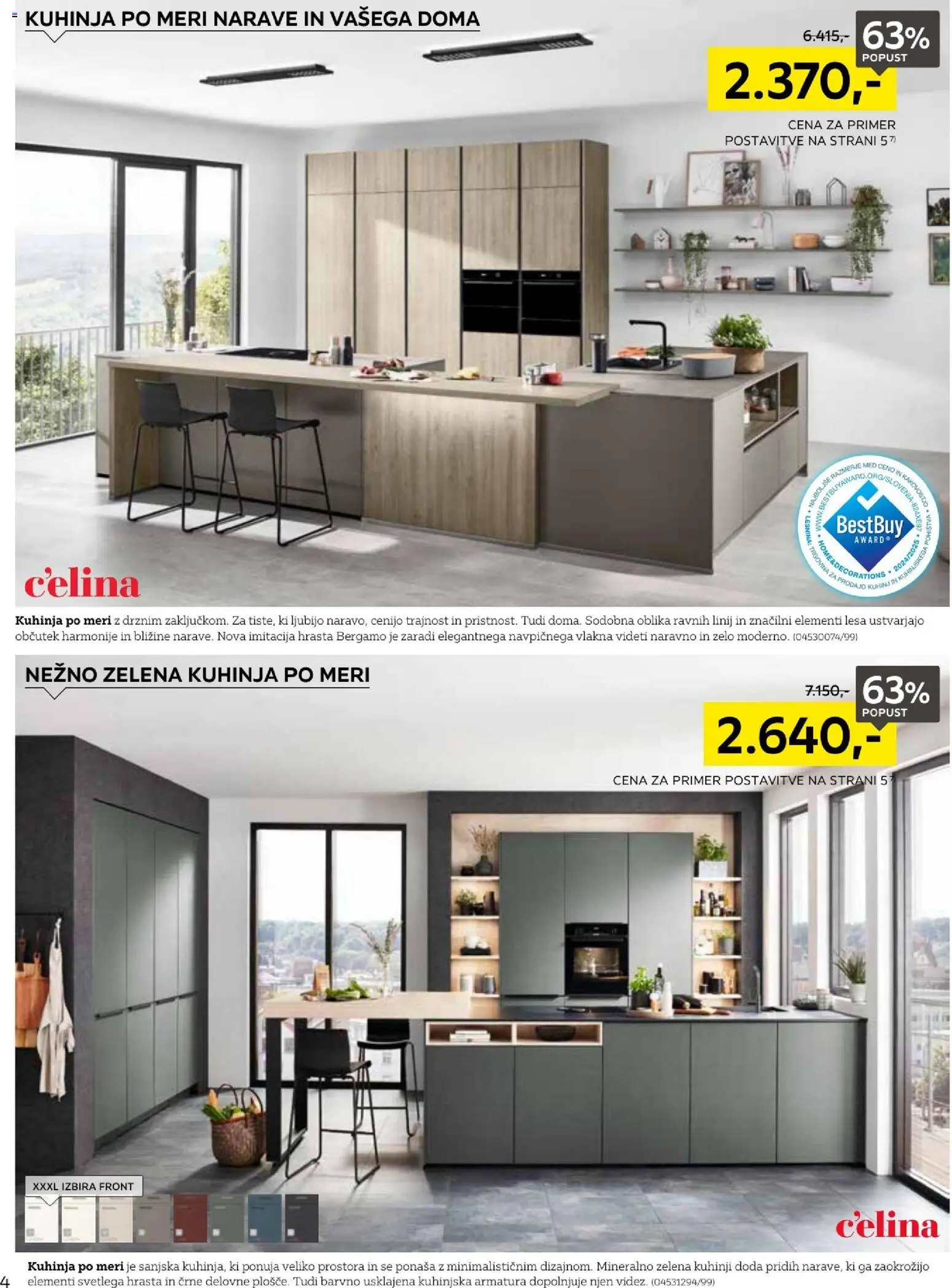 Novi XXXL Lesnina katalog ponudbe – veljaven od 17.02.2026 | Stran: 4 | Izdelki: Kuhinja, Zelena