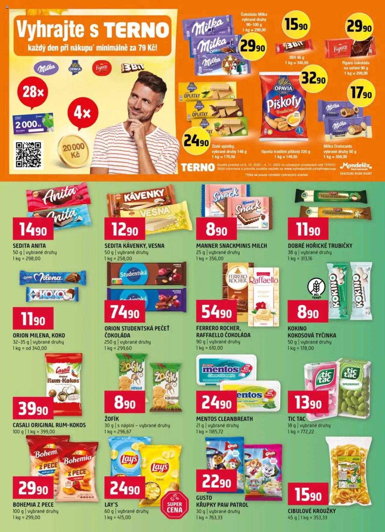 Terno leták - Blatná od 08.10.2025 | Strana: 8 | Produkty: Ferrero Rocher, Čokoláda milka, Čokoláda, Paprika