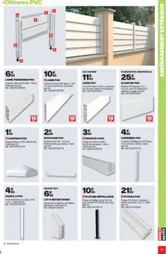 Brico Dépôt - Prévisualisation de Brico Dépôt - L'officiel du bricolage valide à partir de 25.03.2026 | Page: 17 | Produits: Base, Clôture, Chapeau