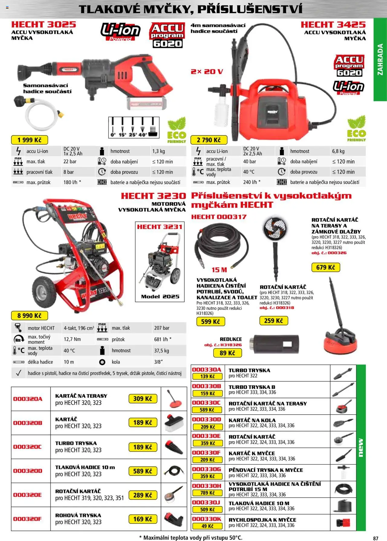 Hecht katalog - Jaro-léto 2025 od 22.04.2025 | Strana: 87 | Produkty: Zahrada, Myčka, Hecht, Kola