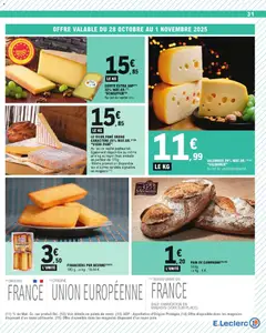 E.Leclerc - Prévisualisation de PAIN DE CAMPAGNE (10)(15), 300g. Le kg: 4 €. valide à partir de 28.10.2025 | Page: 31