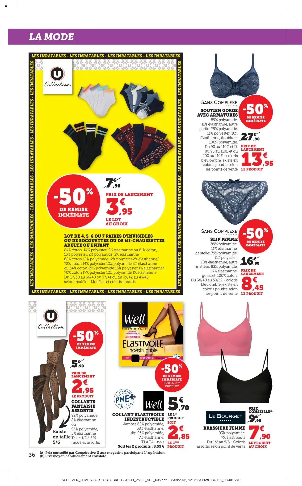 {H1} | Page: 36 | Produits: Collants, Coton, Poudre