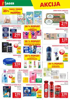 Jager katalog akcije – veljaven od 04.03.2026 | Stran: 14 | Izdelki: Plenice, Vložki, Priboljški, Deodorant