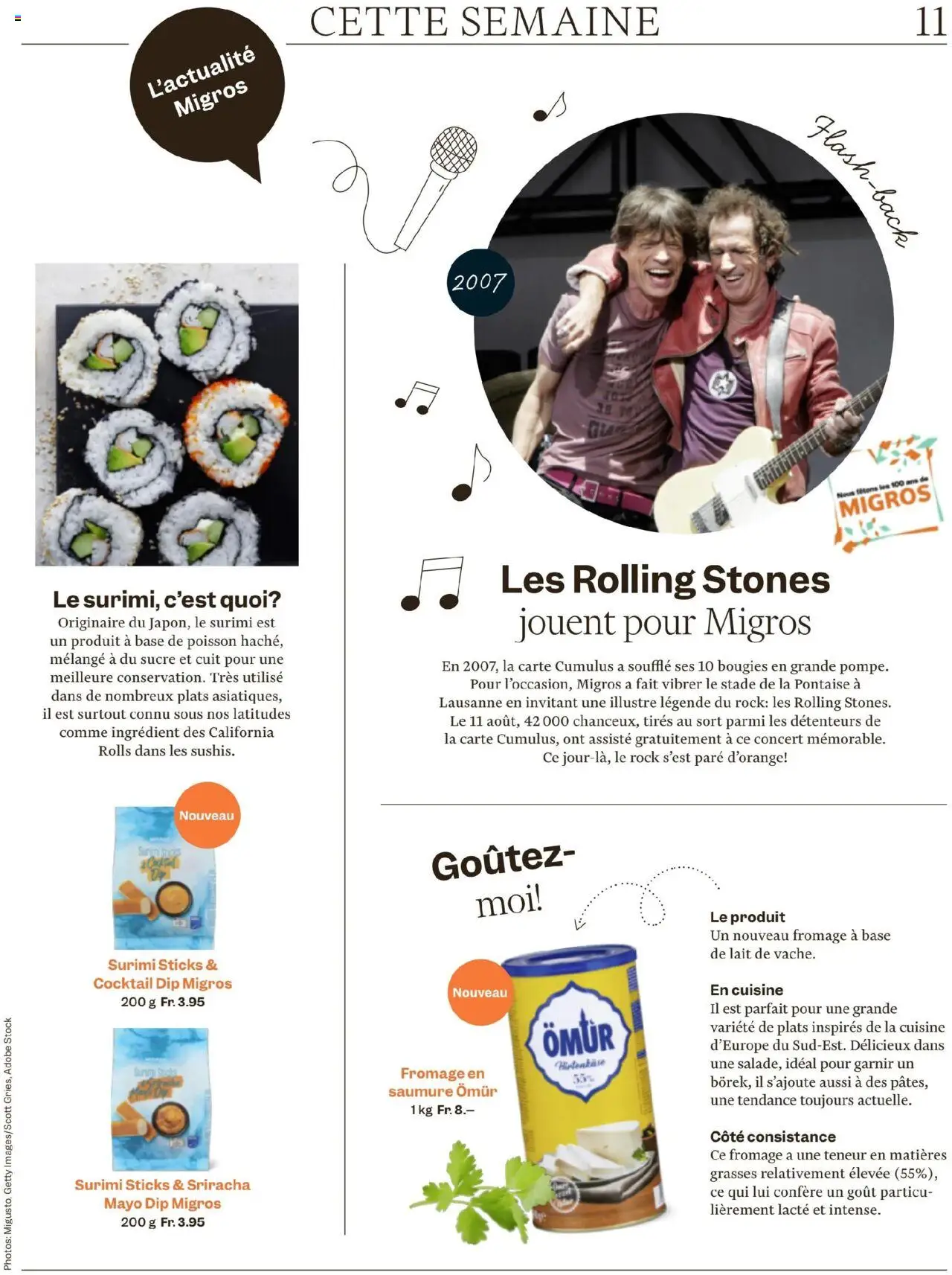 Migros - Magazin FR ab 05.08.2025 | Seite: 11 | Produkte: Rock