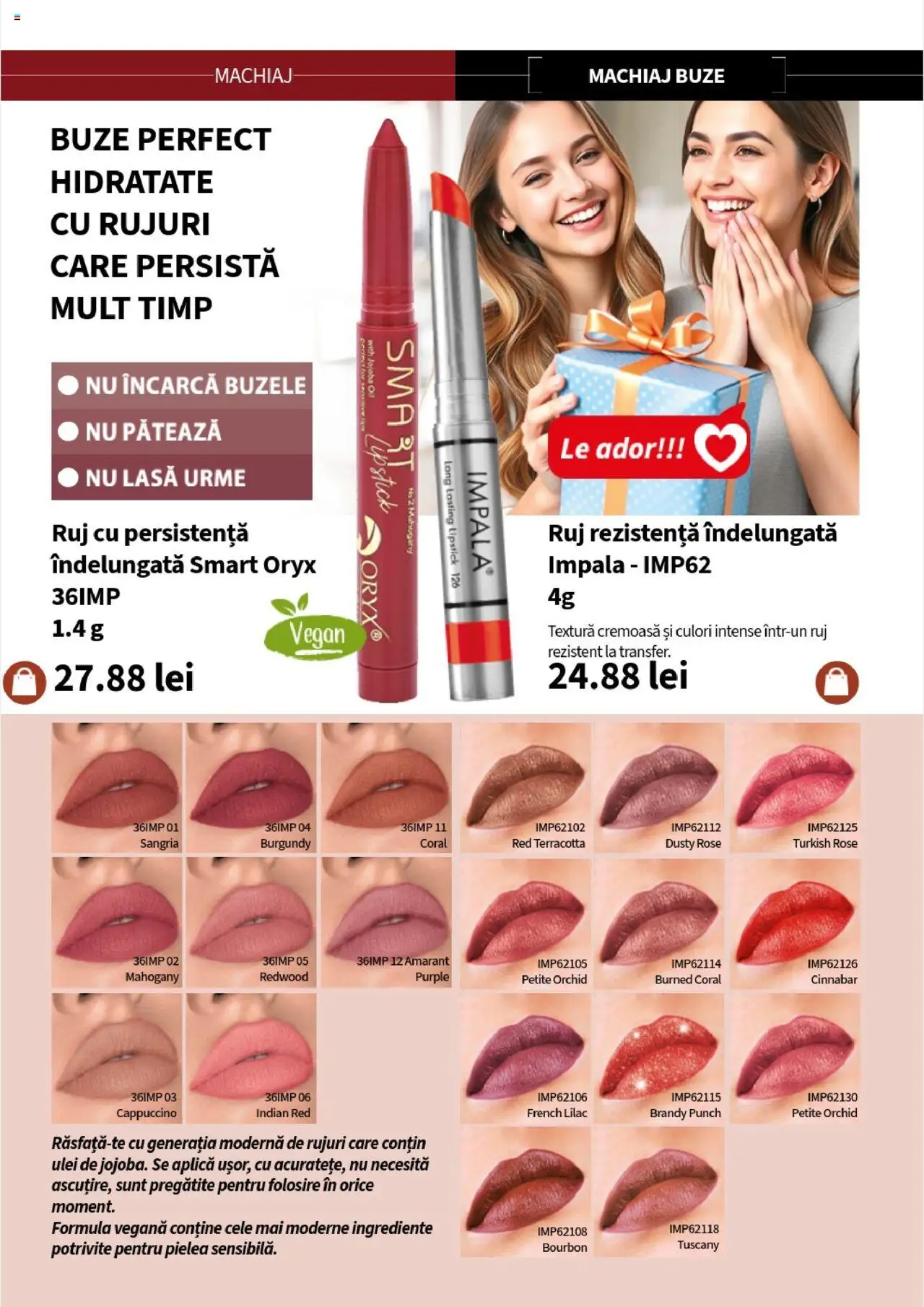 Noul catalog Lady’s – valabil de la 01.08.2025 | Pagină: 86 | Produse: Machiaj, Ruj, Ulei, Bourbon