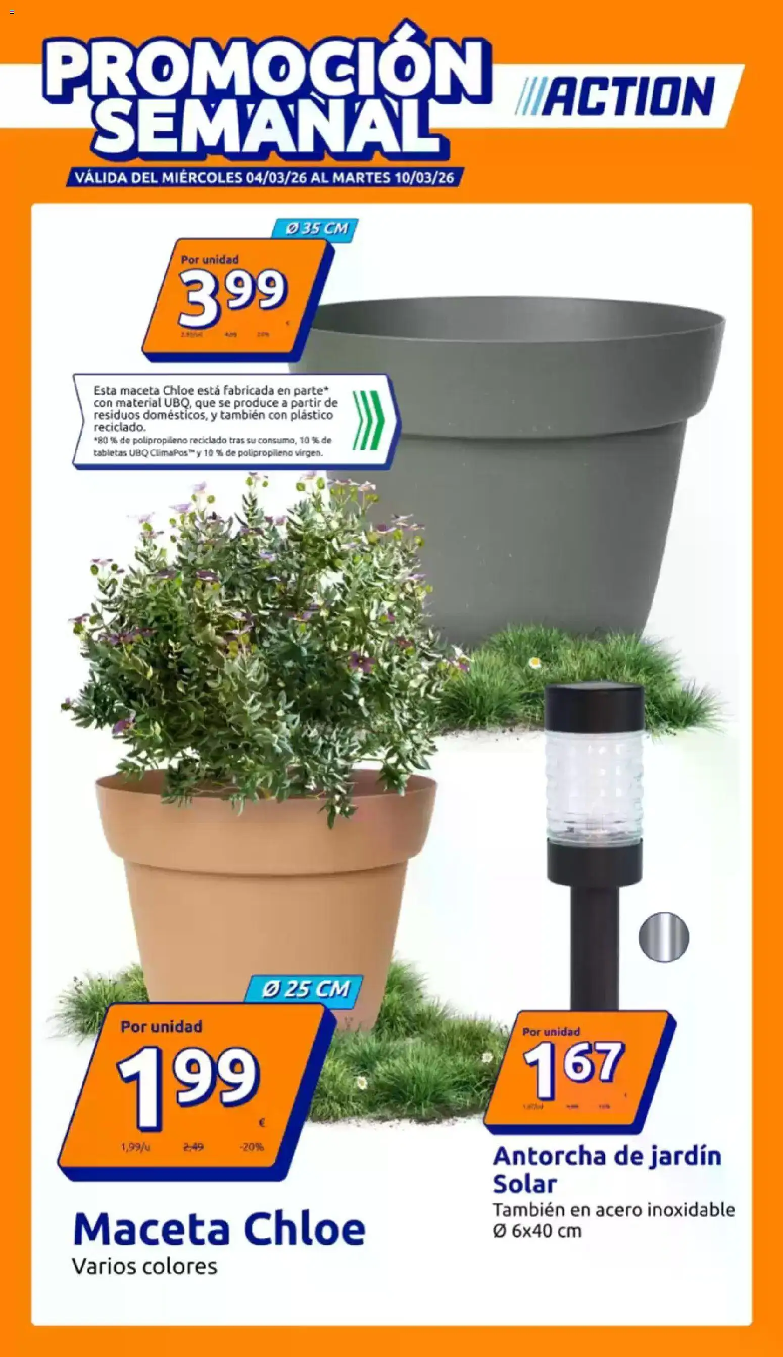 Action folleto │ válido desde el 04.03.2026 | Página: 1 | Productos: Maceta