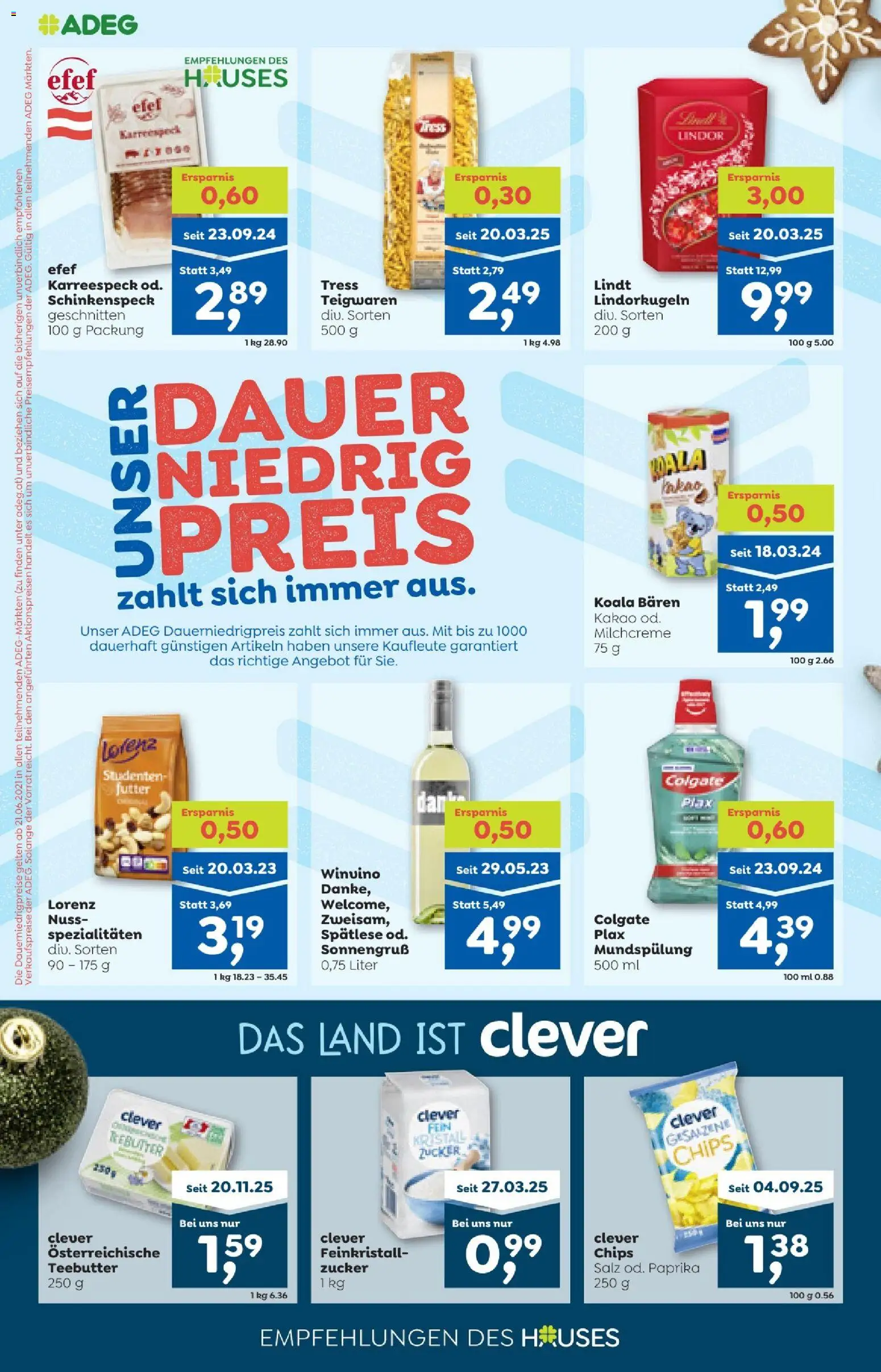 ADEG Flugblatt gültig ab 11.12.2025 | Seite: 10 | Produkte: Chips, Salz, Zucker