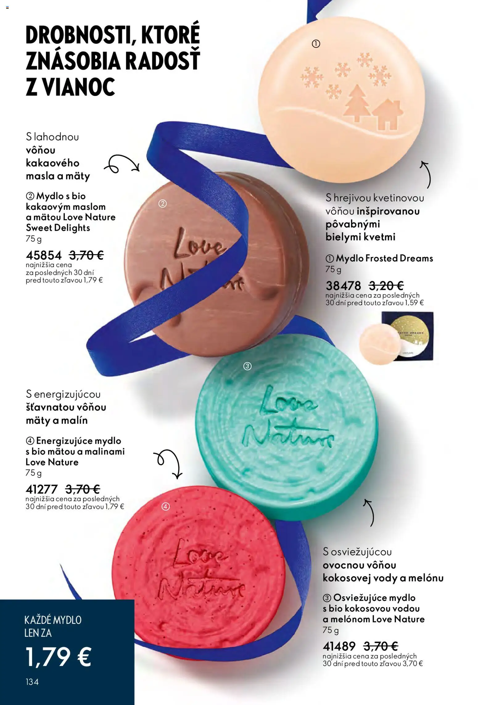 Nové Oriflame akcie – leták je platný od 03.12.2025 | Strana: 134 | Produkty: Mydlo