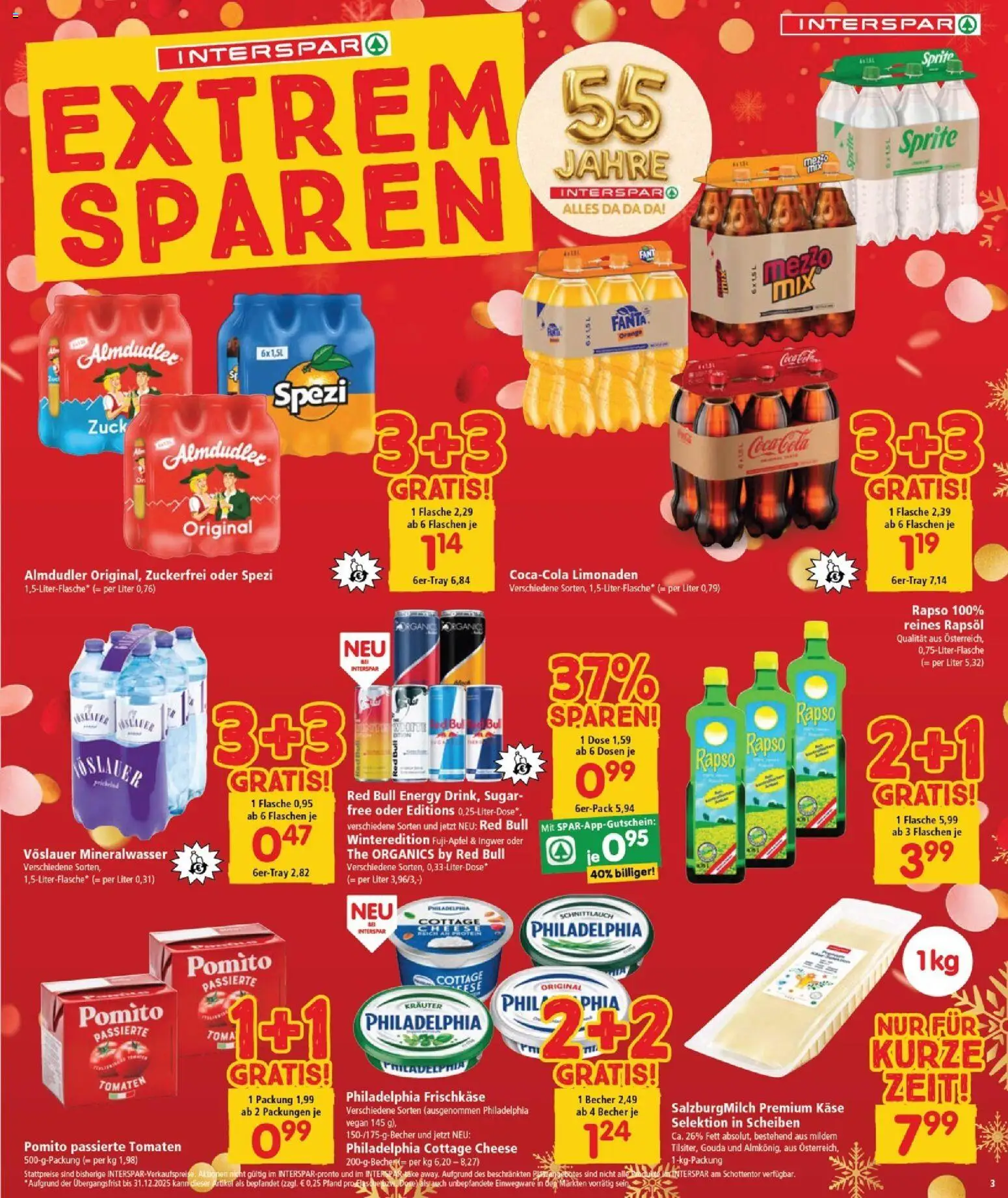 Interspar Flugblatt - Burgenland gültig ab 18.12.2025 | Seite: 3 | Produkte: Käse, Tomaten