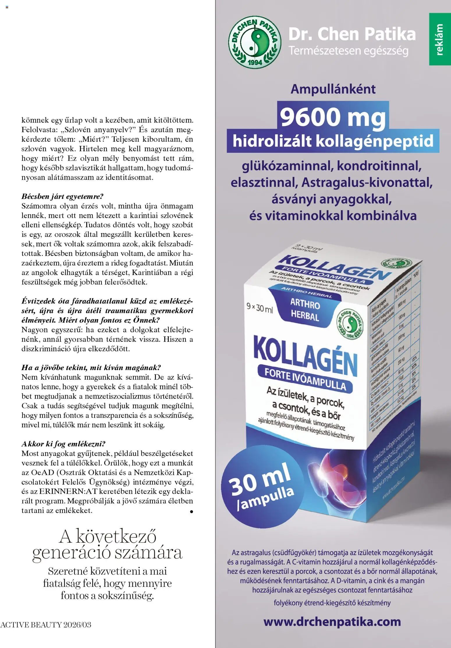 DM Drogerie Markt akciós ujság - amely érvényes a következő dátumtól: 26.03.2026 | Oldal: 29 | Termékek: Kollagén, Bor