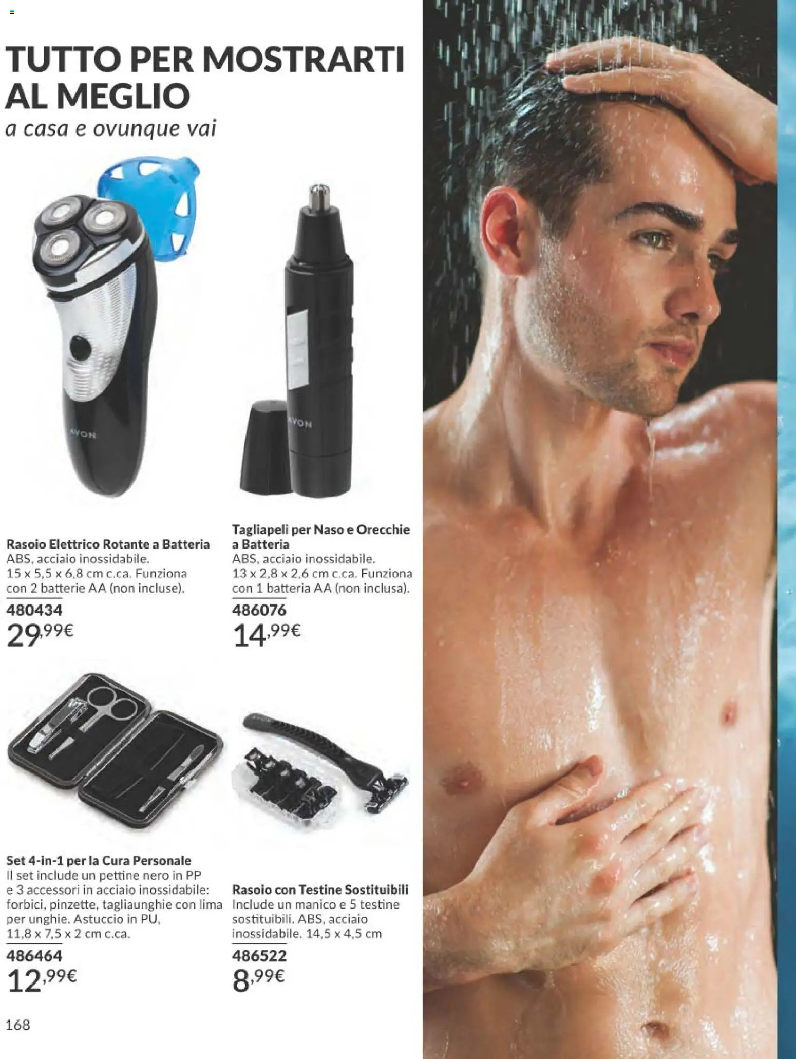 Volantino Avon del 01.02.2026 | Pagina: 168 | Prodotti: Pettine, Rasoio, Lima, Rasoio elettrico