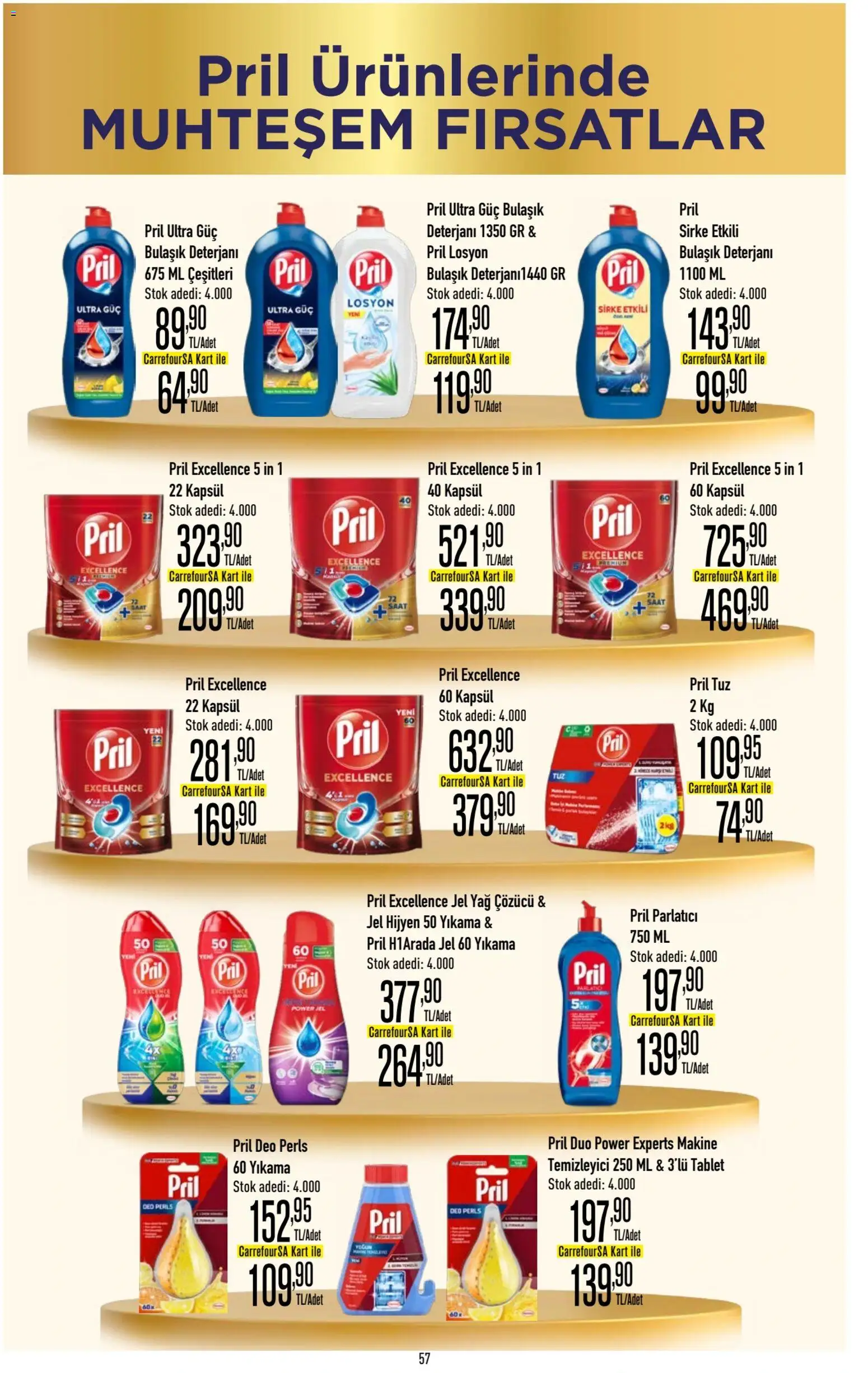 CarrefourSA Katalog - 26.02.2026 tarihinden itibaren geçerlidir | Sayfa: 57 | Ürünler: Parlatıcı, Yağ, Yağ çözücü, Tuz