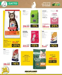 Anteprima del volantino Volantino Arcaplanet	 valido a partire dal 01.10.2025 | Pagina: 18 | Prodotti: Salmone, Tacchino, Crocchette gatto, Agnello