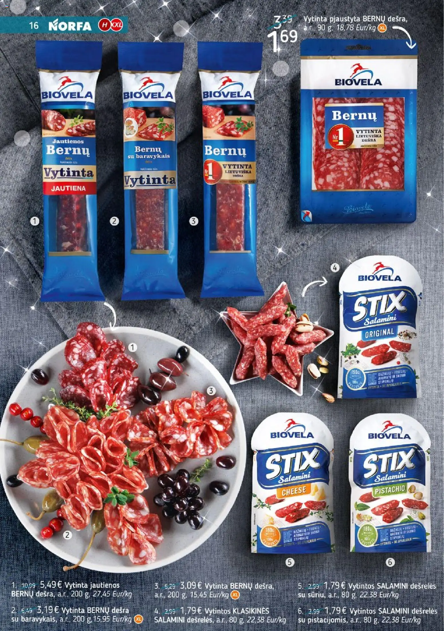 NORFA akcijos nuo 09.12.2025 | Puslapis: 16 | Prekių: Jautienos, Dešrelės, Dešra, Jautiena