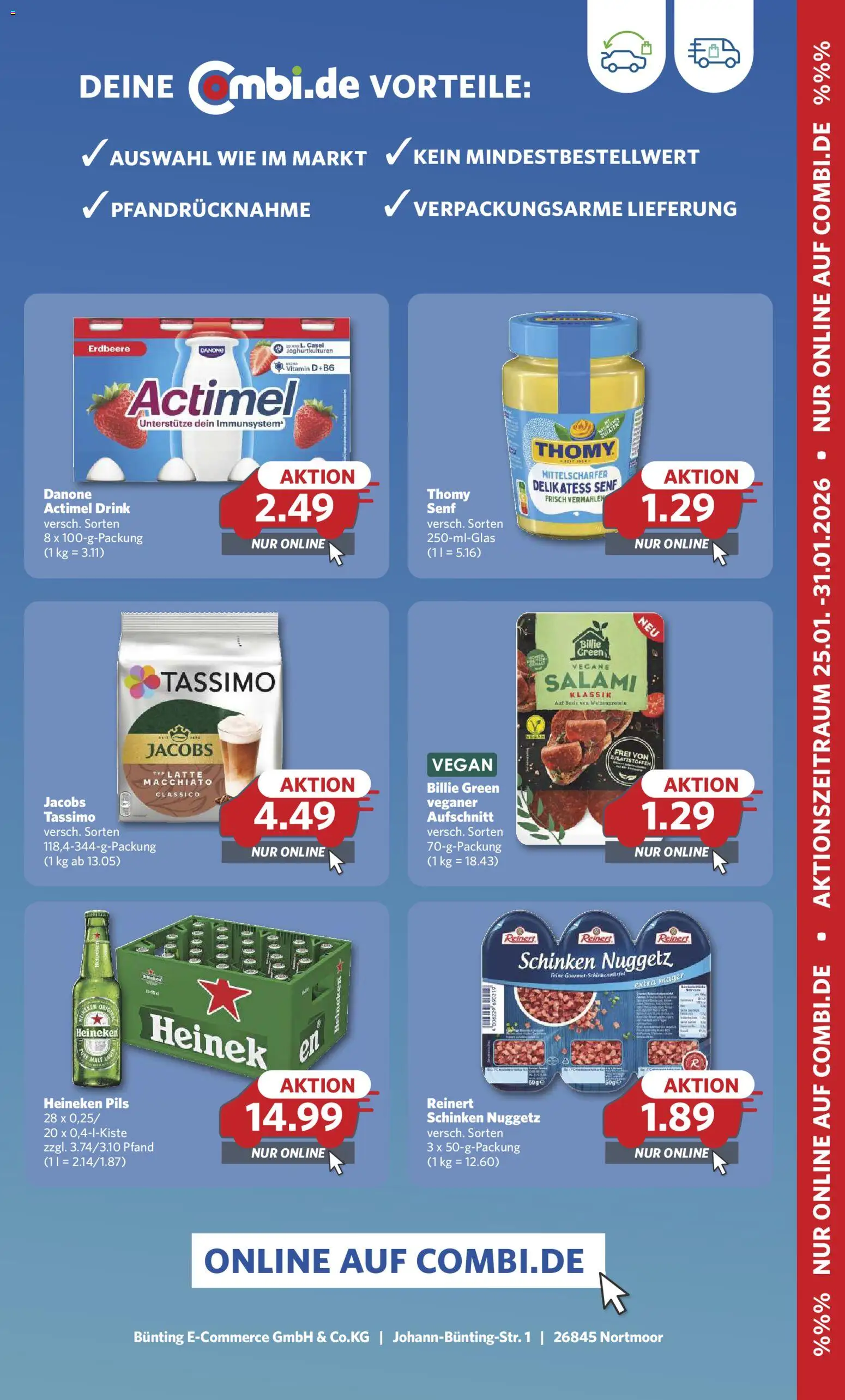 Combi Prospekt 	 – gültig ab 26.01.2026 | Seite: 26 | Produkte: Pils, Heineken, Salami, Schinken