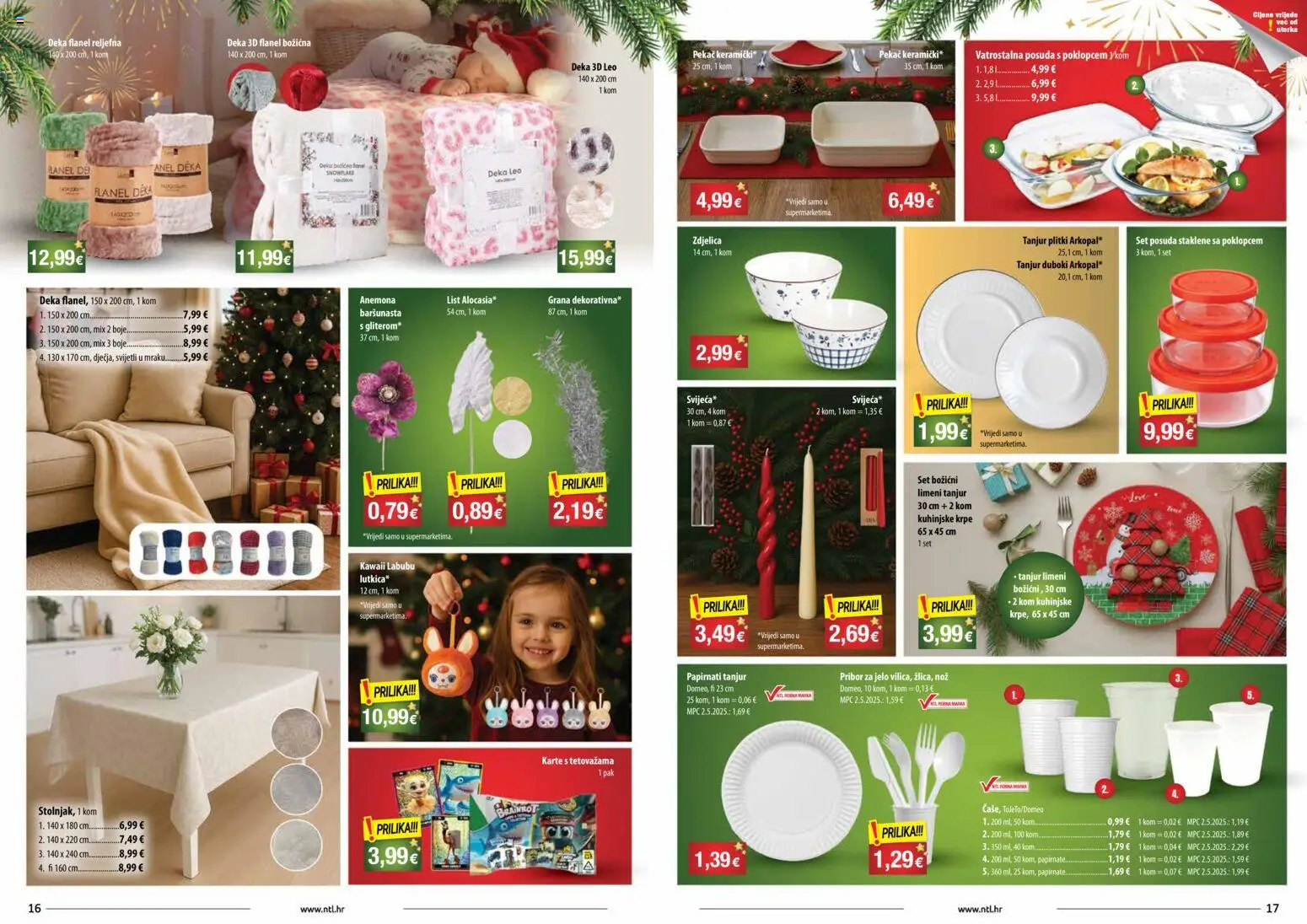 NTL katalog | vrijedi od 24.12.2025 | Stranica: 9 | Proizvodi: Nož, Kuhinjske krpe, Deka, Pribor za jelo