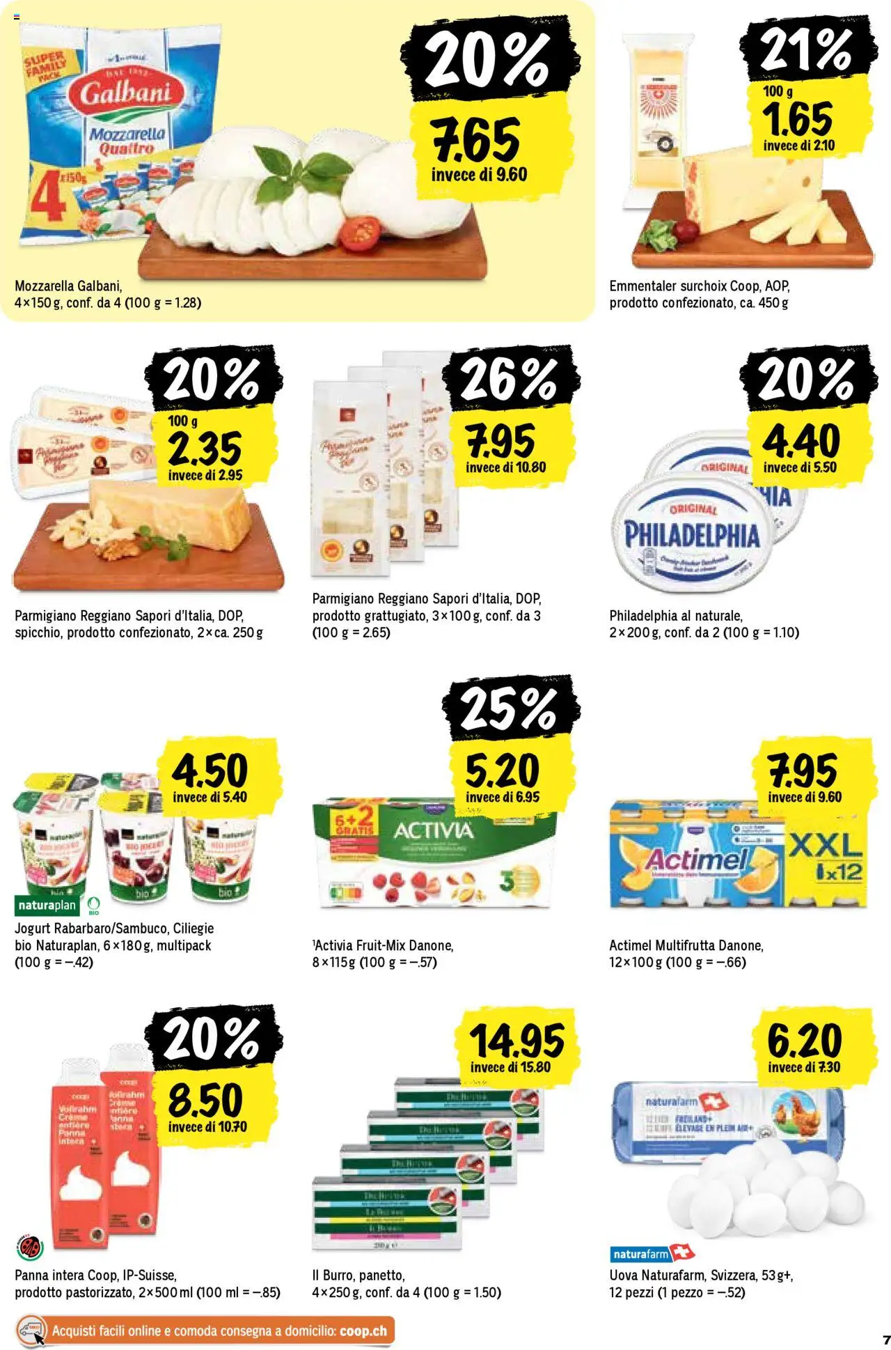 Coop - Una settimana di azioni ab 14.08.2025 | Seite: 7 | Produkte: Actimel, Butter