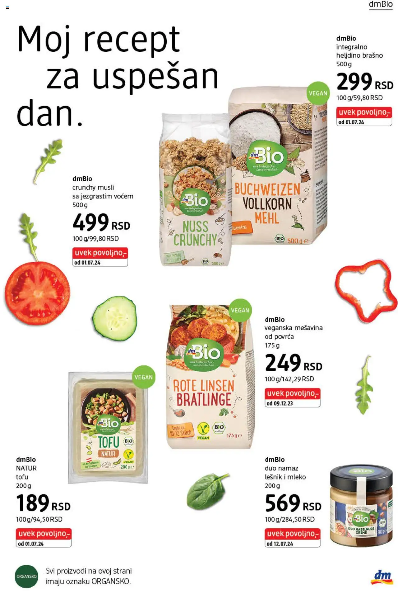 DM Drogerie katalog - važi od 01.10.2025 | Strana: 35 | Proizvode: Tofu, Brašno, Musli, Mleko