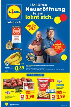 Lidl Aktionen Neueröffnung Olten ab 29.01.2026 gültig