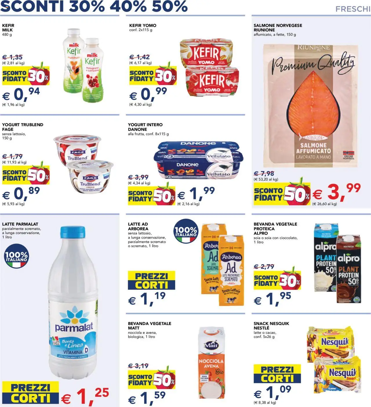 Volantino Esselunga S del 14.08.2025 | Pagina: 3 | Prodotti: Yogurt, Salmone, Latte